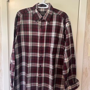Pendleton Red and White Casual Button Down Shirt
